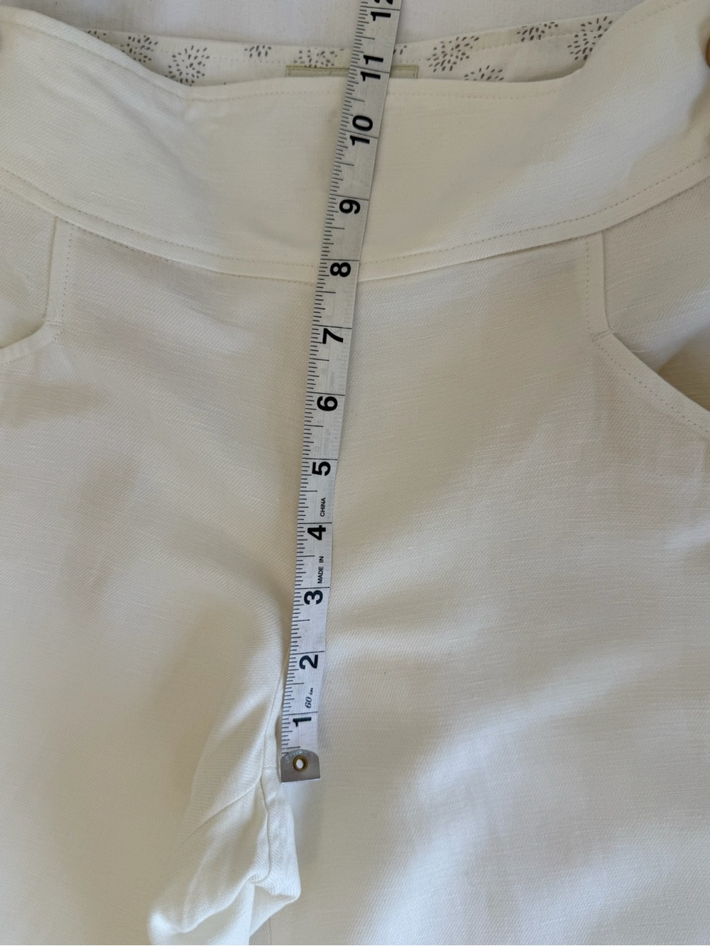 Anthropologie Elevenses Off White Linen Rayon Wide Leg Pants 4 Minimalist Chic - Picture 10 of 13